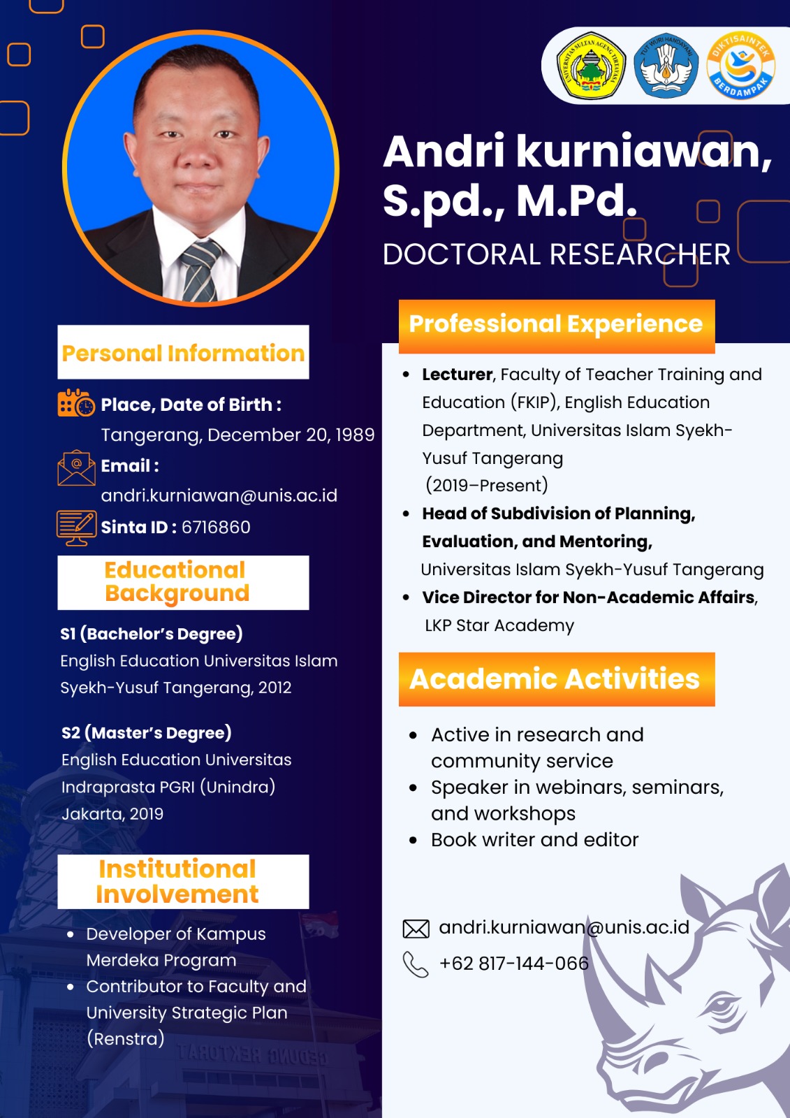 Andri Kurniawan, S.Pd., M.Pd.